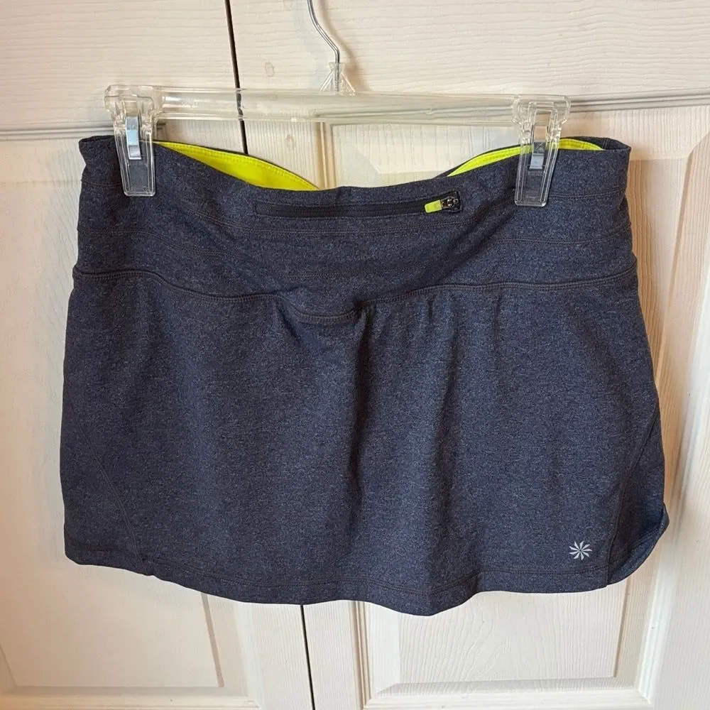 Athleta Dark blue gray skort sporty Athletic active women’s medium GUC